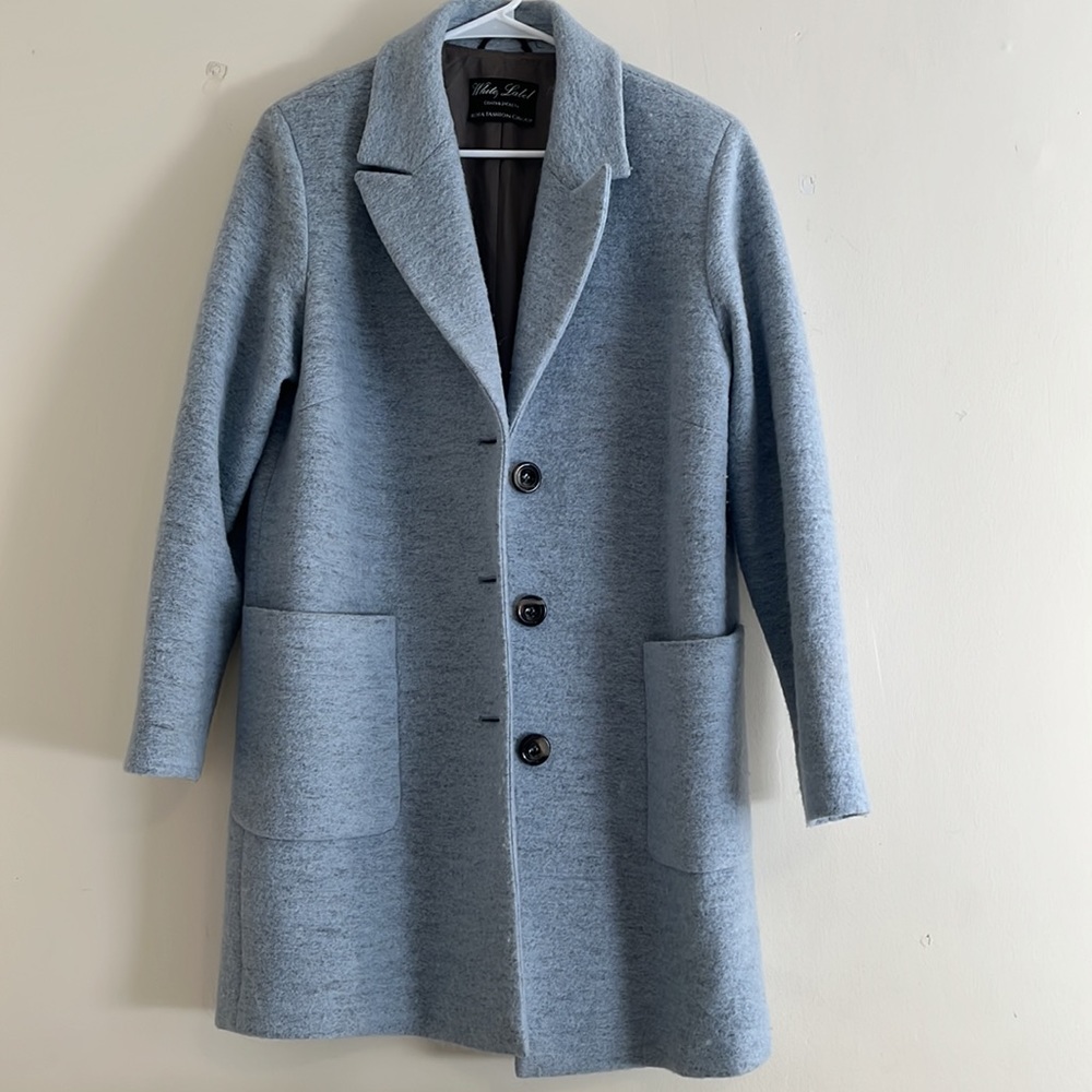Wool White Label designer pea coat